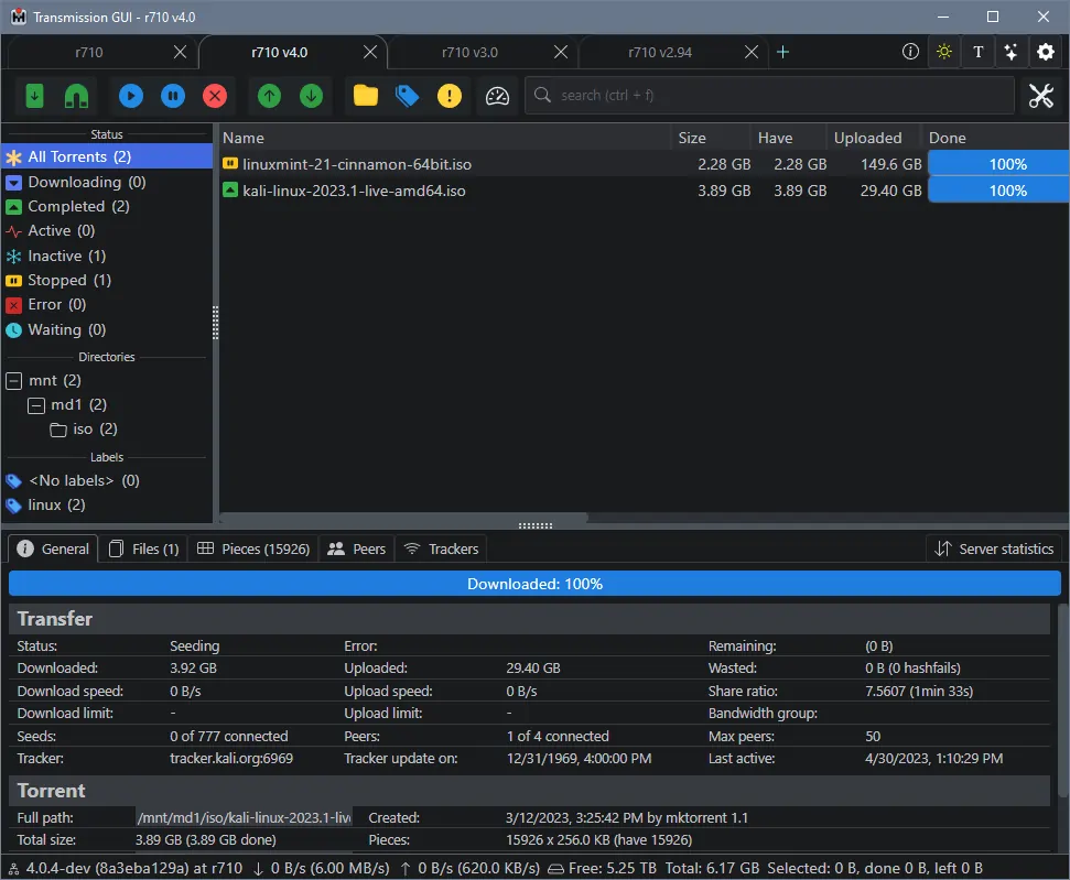 TrguiNG GUI